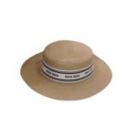 Miu Miu Straw Hat In Raffia Brown For Women 57cm/22.4in - Image 4