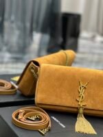 Saint Laurent Kate 99 Chain Bag With Tassel Brown - Image 7