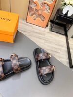 Louis Vuitton Women's Bom Dia Flat Mule Brown For Women LV - Image 6