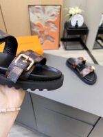 Louis Vuitton Women's Bom Dia Flat Mule Brown For Women LV - Image 4