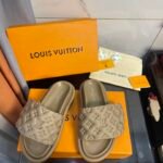 Louis Vuitton Women's Pool Pillow Comfort Flat Mule Brown For Women LV