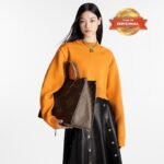 [True-to-ORIGINAL] Louis Vuitton OnTheGo GM Tote Bag 16.1in/ 41cm Brown Gold Hardware For Women M45320 - Image 9