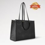 [True-to-ORIGINAL] Louis Vuitton Onthego GM Tote Bag 16.1in/ 41cm Monogram Empreinte Black Gold Hardware For Women M44925 - Image 3