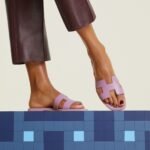 Hermes Oran Sandals Purple For Women H202230Z BR340 - Image 2