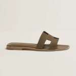 Hermes Oran Sandals Oran Khaki For Women H202272Z X3340 - Image 5