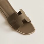 Hermes Oran Sandals Oran Khaki For Women H202272Z X3340 - Image 3