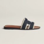 Hermes Oran Sandals Bleu Brut For Women H241060Z 49340 - Image 5