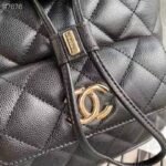 Chanel Duma Backpack Gold Toned Hardware Black AS1371 - Image 3
