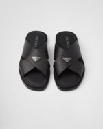 Prada Saffiano Crisscross Slides Black For Men - 2X3081_053_F0002_F_X001 - Image 4