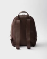 Prada Leather Backpack Bag Sienna For Men 16in/40.5cm - 2VZ102_2BBE_F0038_V_DOO - Image 3