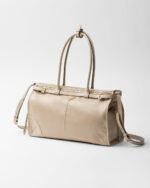 Prada Bonnie Large Handbag Bag Travertine 38cm/15in - 1BA433_2CYR_F03MV_V_MOO - Image 2