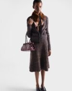 Prada Bonnie Medium Shoulder Bag 13in/ 32cm Burgundy Gold Hardware 1BA426_2CYR_F0LV7_V_MOO - Image 2