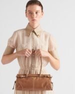 Prada Bonnie Medium Shoulder Bag 13in/ 32cm Cameo Gold Hardware 1BA426_2CYR_F0LT6_V_MOO - Image 2