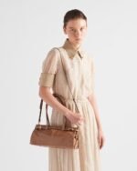 Prada Bonnie Medium Shoulder Bag 13in/ 32cm Cameo Gold Hardware 1BA426_2CYR_F0LT6_V_MOO - Image 3