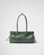 Prada Bonnie Medium Shoulder Bag 13in/ 32cm Sage Gold Hardware 1BA426_2CYR_F014J_V_MOO - Image 5