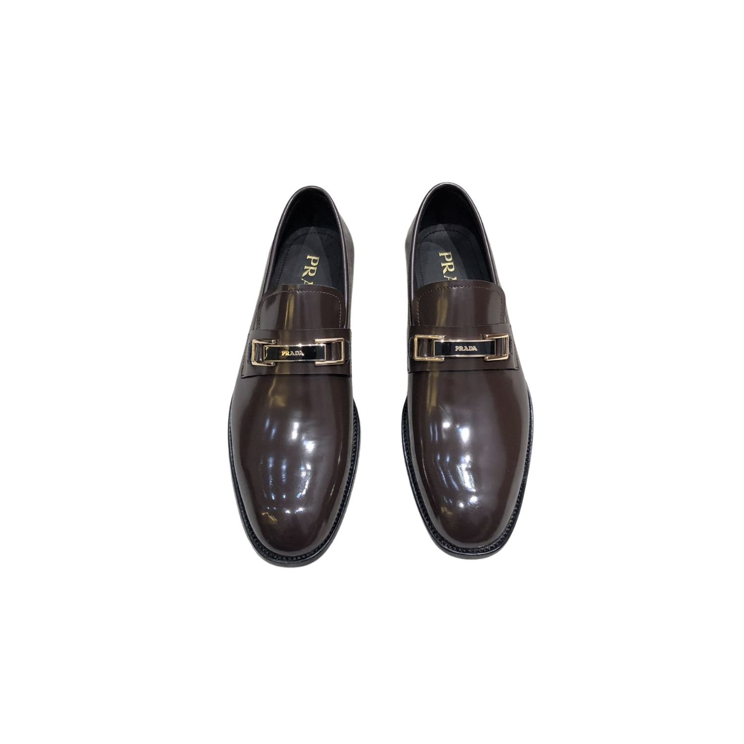 prada-casusal-leather-loafer-brown.jpg Prada Leather Loafer Brown For Men - Image 1