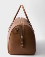 Prada Leather Duffel Bag Cognac For Men 50cm/20in - 2VC048_2BBE_F0046_V_OOO - Image 6