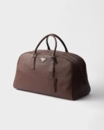 Prada Leather Duffle Bag Sienna For Men 50cm/20in - 2VC049_2BBE_F0038_V_OOO - Image 2