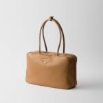 Prada Large Leather Top-Handle Bag Caramel For Men 13.4in/34cm 1BB128_2DKV_F03V8_V_ONO - Image 3