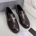 Prada Leather Loafer Brown For Men - Image 4