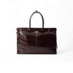 Prada Bonnie Leather Tote Bag Dark Brown For Men 19.7in/50cm 2VG128_2CYR_F01D6_V_OOO