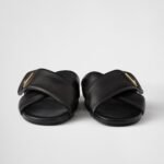 Prada Padded Leather Slides Black For Women 1XX713_ZHP_F0002_F_005 - Image 5