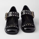 Prada Patent Leather Mary Jane Pumps Black For Women 1I816N_069_F0002_F_035 - Image 7