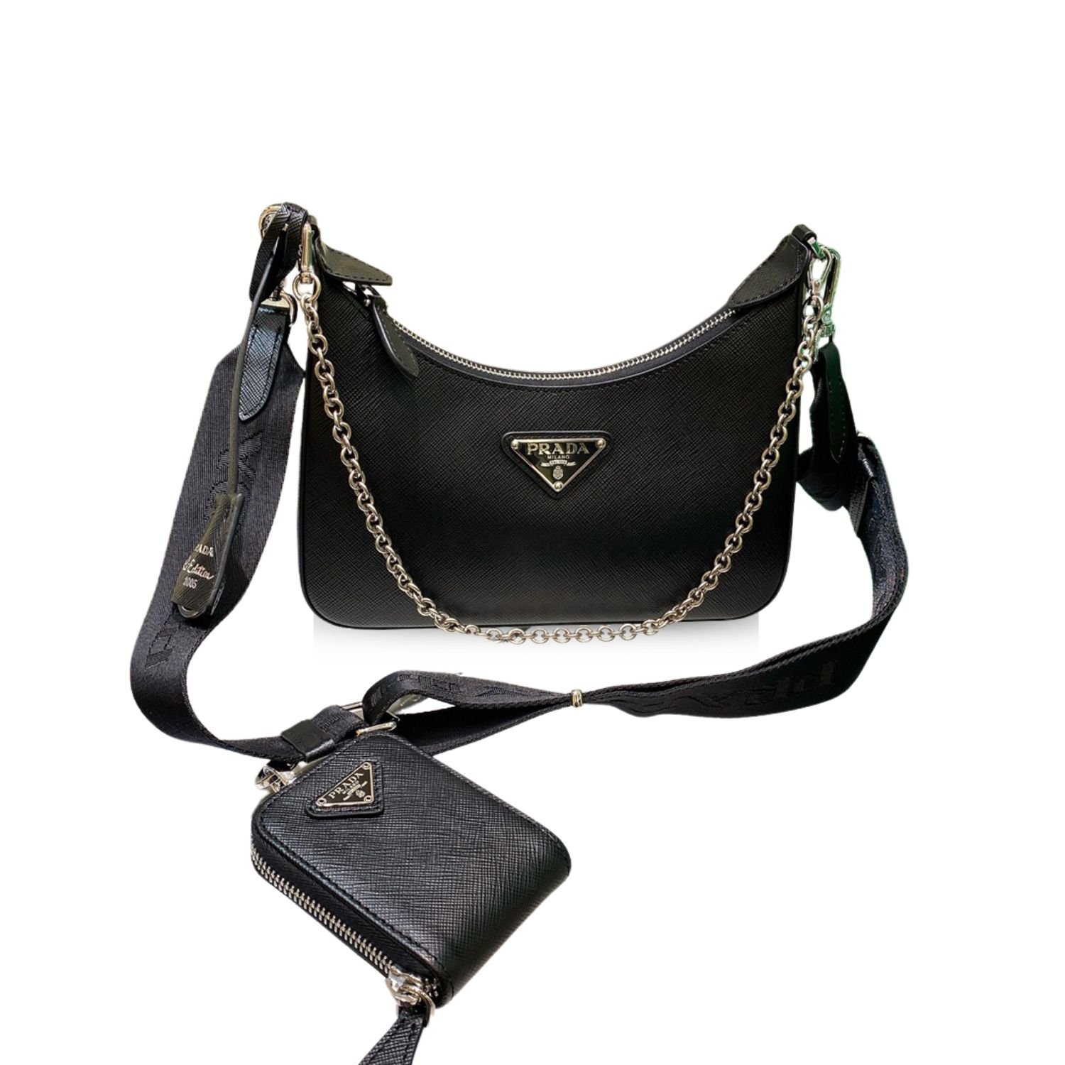 prada-re-edition-2005.jpg Prada Re-Edition 2005 Re-Nylon Bag Black - Image 1