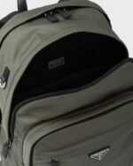 Prada Re-Nylon And Leather Backpack Forest Green For Men 12.2in/31cm 2VZ048_2DMG_F0414_V_OOO - Image 6