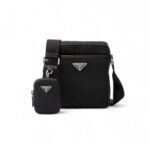 Prada Re-Nylon And Leather For Men 6.7in/17cm 2VH112_2DMH_F0002_V_XOP