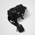 Prada Re-Nylon And Leather Shoulder Bag For Men 8.7in/22cm 2VD034_2DMH_F0002_V_XOP - Image 4