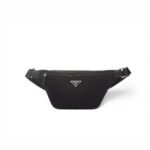 Prada Re-Nylon And Saffiano Leather Belt Bag Black For Men 7.9in/20cm 2VL033_2DMH_F0002_V_OOM