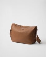 Prada Leather Shoulder Bag Cognac For Men 30cm/12in - 2VH182_2BBE_F0046_V_DOF - Image 3