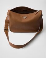 Prada Leather Shoulder Bag Cognac For Men 30cm/12in - 2VH182_2BBE_F0046_V_DOF - Image 5