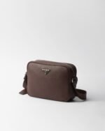 Prada Leather Shoulder Bag Sienna For Men 25cm/9.8in - 2VH189_2BBE_F0038_V_OOO - Image 4