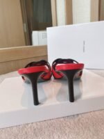 Saint Laurent Women's Tribute Heeled Mules Red For Women YSL - Image 3