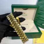 Rolex Day-Date 36 Watch Gold Toned Black Dial 36mm For Men - Image 5