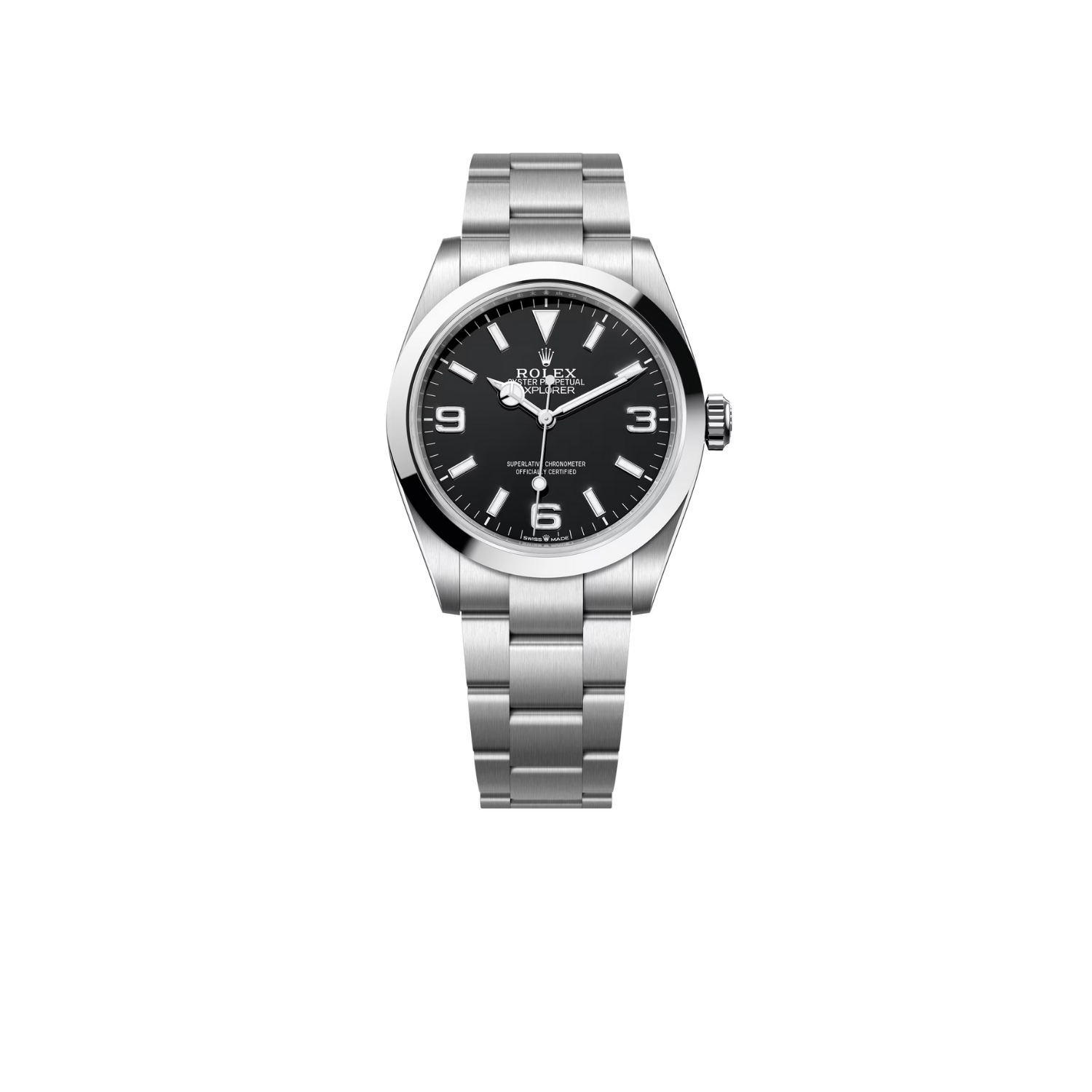 rolex-explorer-40-224270-0001.png Rolex Explorer 40 Watch Silver Toned Black Dial 40mm For Men 224270-0001 - Image 1