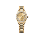 Rolex Lady-Datejust Watch Gold Toned Champagne Dial 28mm For Women M279138RBR-0023