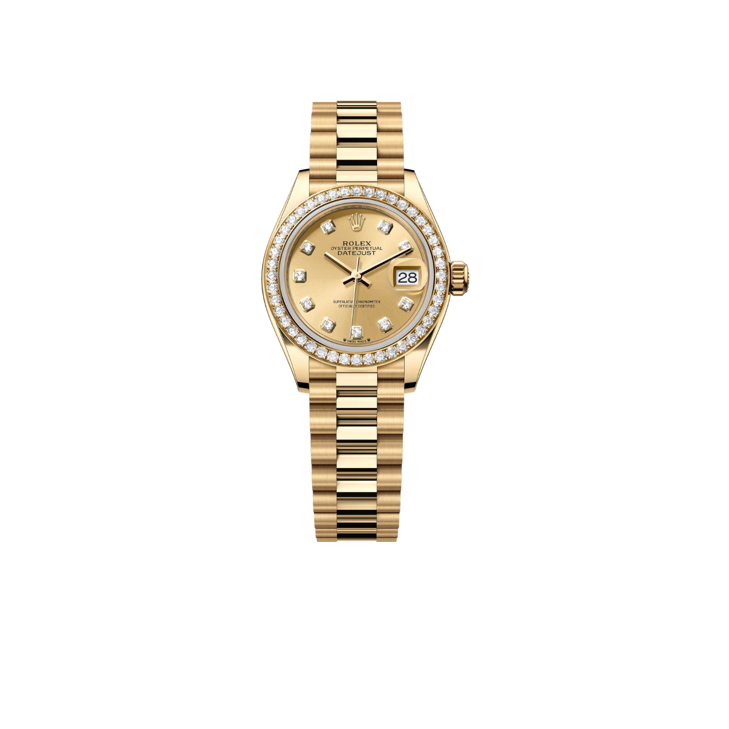 rolex-lady-datejust-gold-toned-champagne-dial-28mm-m279138rbr-0023-1.png Rolex Lady-Datejust Watch Gold Toned Champagne Dial 28mm For Women M279138RBR-0023 - Image 1