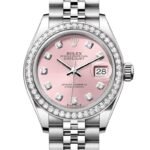 Rolex Lady-Datejust Watch Silver Toned Pink Dial 28mm For Women 279384RBR-0003 - Image 3