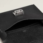 Hermes Sac A Depeches 21 Crossbody Bag 8.3in/ 21cm Black Silver Hardware For Men H085470CK89 - Image 4