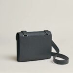 Hermes Sac A Depeches 21 Crossbody Bag 8.3in/ 21cm Gris Misty Silver Hardware For Men H085470CKH0 - Image 3
