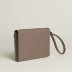 Hermes Sac A Depeches 24 Pouch 9.4in/ 23.9cm Noir Silver Hardware For Men H086415CK18 - Image 3