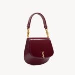 Saint Laurent Voltaire Mini Top Handle Bag 8.3in/ 21cm Dark Red Wine Gold Hardware For Women 800846BMIIW6413 - Image 6
