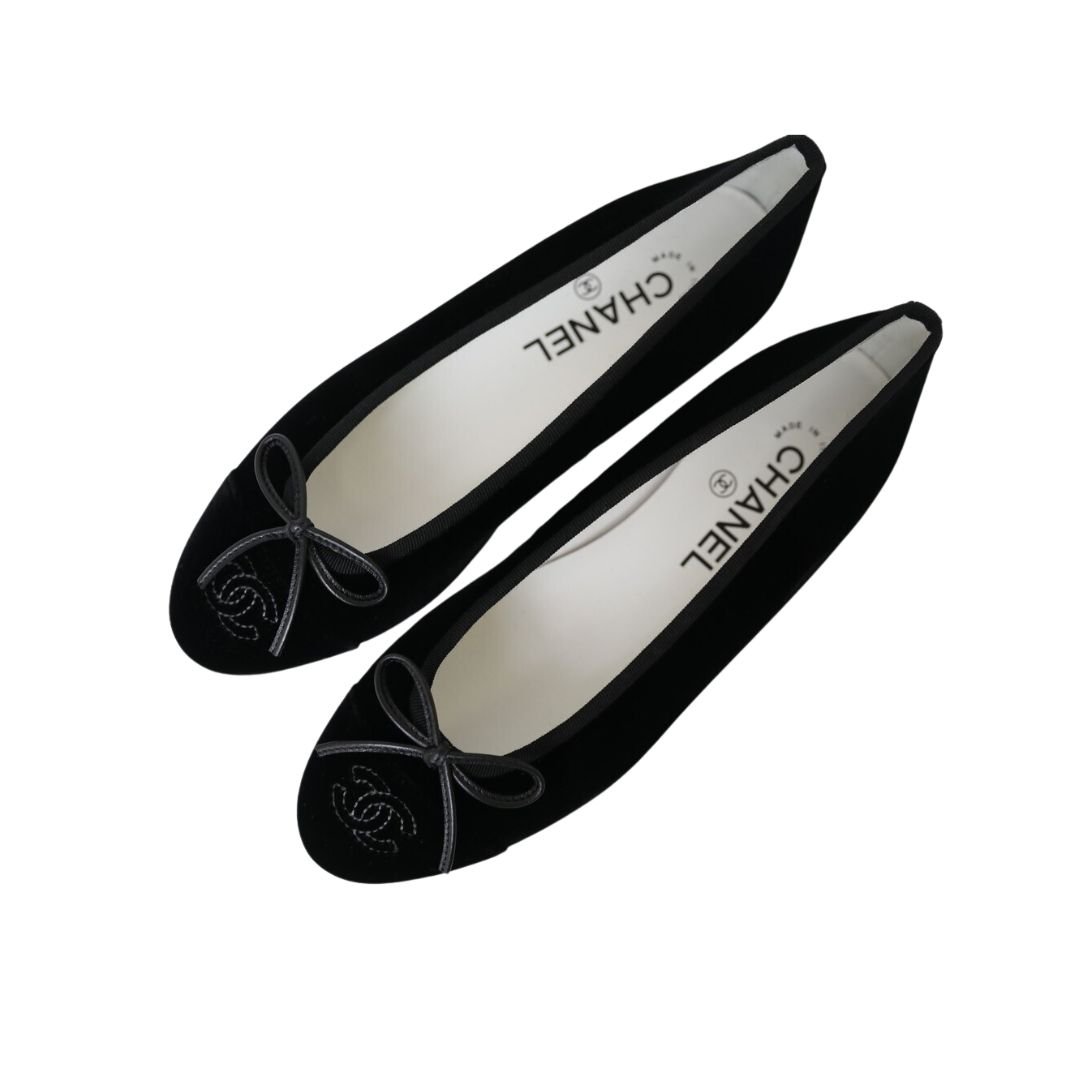 sale2024-2.jpg Chanel Ballet Flats Black For Women - Image 1
