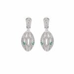 Bvlgari Serpenti Seduttori Earrings White Gold For Women 352756