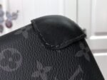 Louis Vuitton Smooth Horizon Clutch 8.3in/ 21cm Black Silver Hardware For Men - Image 9