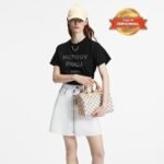 [True-to-ORIGINAL] Louis Vuitton Speedy Bandouliere 25 Top Handle Bag 9.8in/ 25cm Damier Azur Canvas Gold Hardware For Women N40608 - Image 3