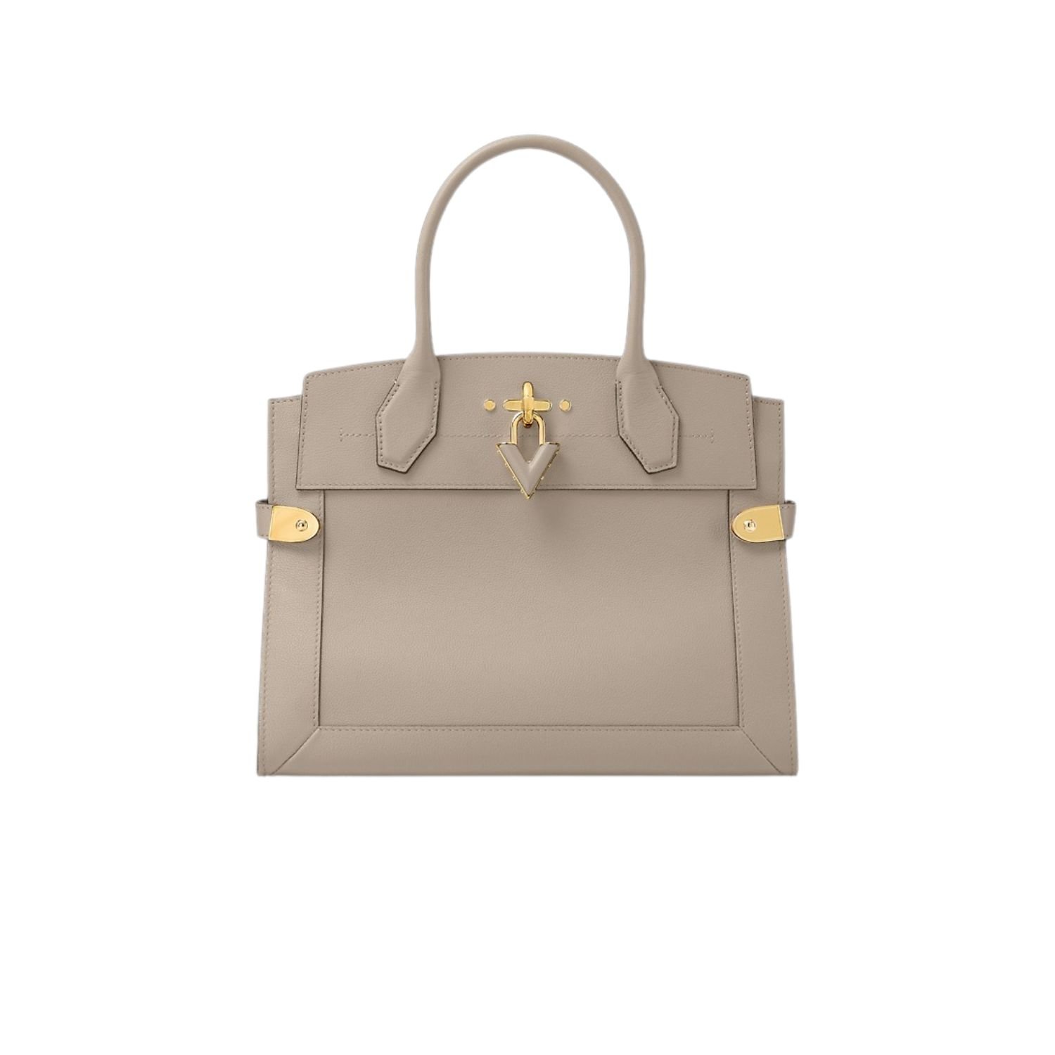 steamer-mm-grat.jpg Louis Vuitton Steamer MM Galet Gray For Women 31.5cm/12.4in - M21280 - Image 1